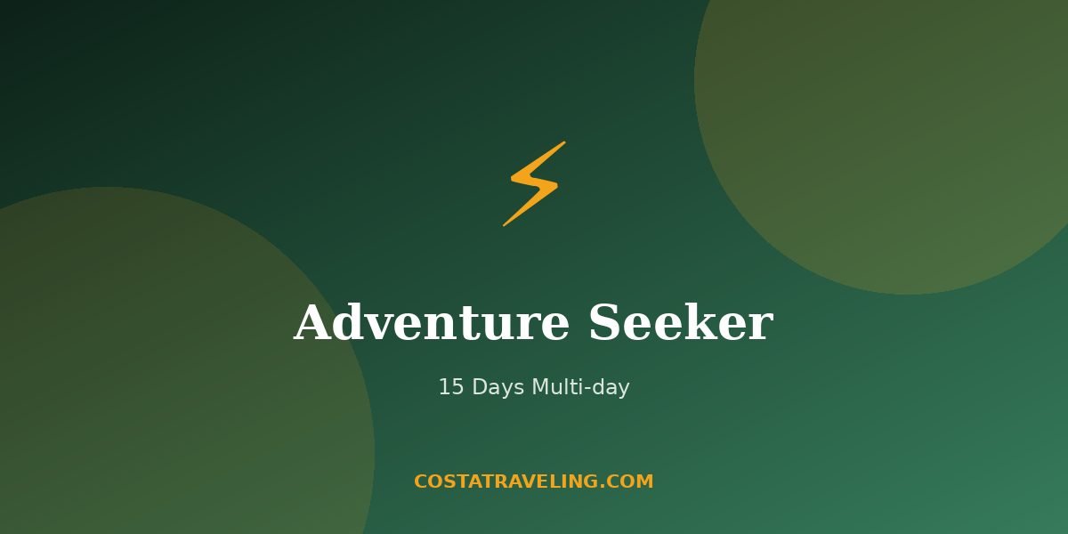 Buscador de Aventuras 15 Días